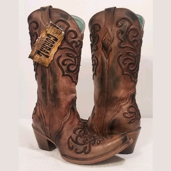 Corral Shoes - Corral Maya Hand made/hand painted western boots